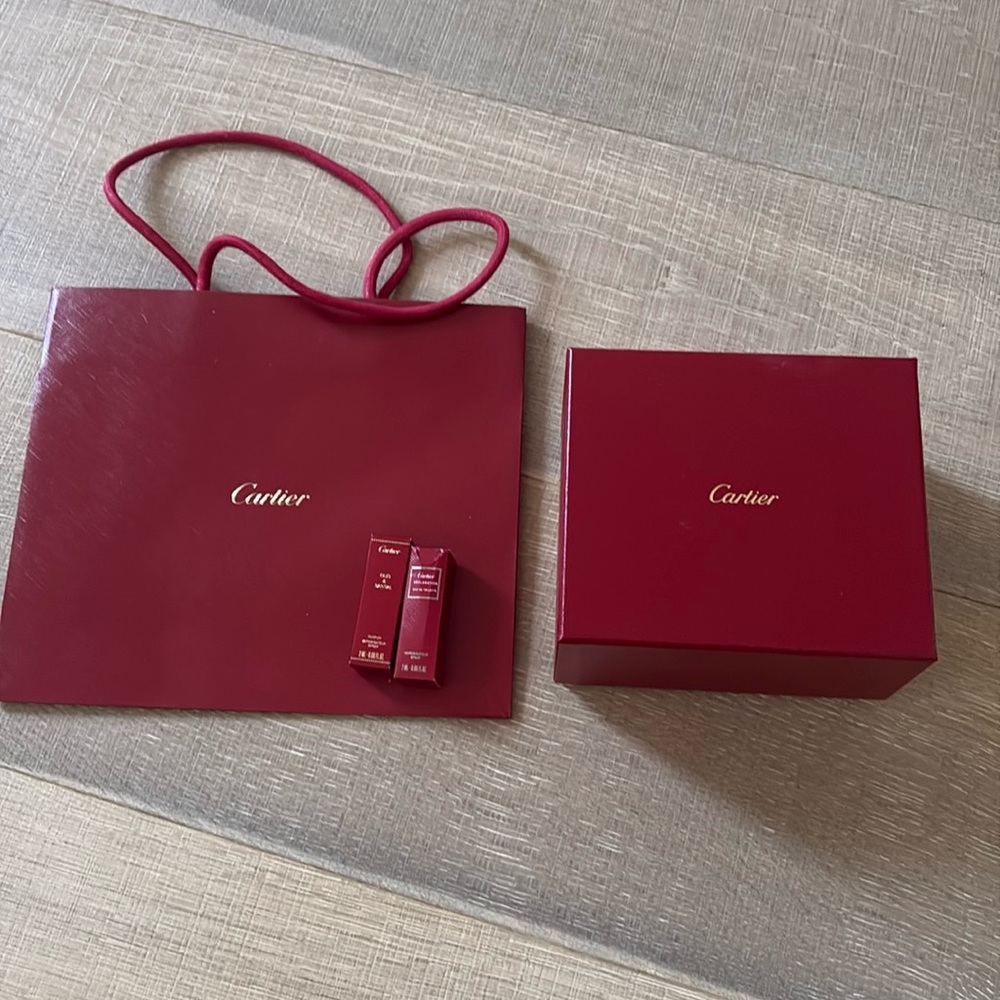 Cartier Watch Box and Bag